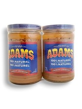 2 x Adams 100% Natural Crunchy Peanut Butter, 1kg - FREE SHIPPING