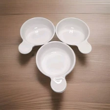 Set of 3 Corning Ware White Grab It Bowls Handles 15 Oz P-150-B Vintage