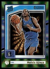 2024-25 Donruss #238 Melvin Ajinca Holo Green Laser Dallas Mavericks Rookie