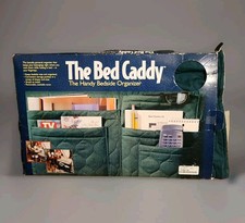 VTG 1980s The Bed Caddy Original Bedside Storage Organizer NEW OPEN BOX Green