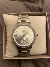 Christ Uhr In Silber Damenuhr mit Zirkonia Steine