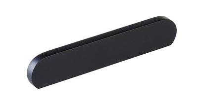 Schaub 10042-MB Cafe Pull, Modern Oval, Matte Black, 4'' & 5'' C-C