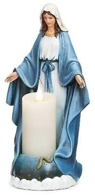 Our Lady of Grace 10'' Candle Holder Statue, New #RM-031