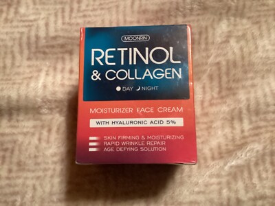 moonrin retinol & collagen moisturizer face cream 1.85 oz New 