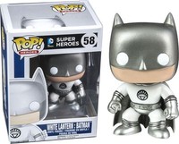 "Funko Exclusive White Lantern Batman Vinyl Figur 3.75\" Pop Heroes DC Comics 2015"