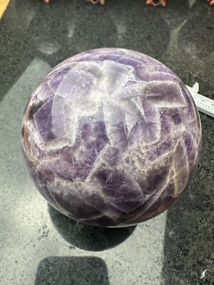 Großer Traum Chevron Amethyst Kugel Natur Edelstein Kristall 870g M18