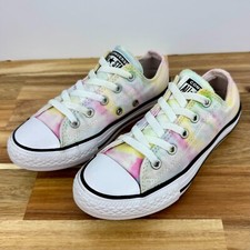 Converse Chuck Taylor All Star Low Top Pastel Tie Dye Sneakers Youth 1 Rainbow