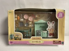 Calico Critters Cookin’ Kitchen Set New And Sealed In Damaged Box