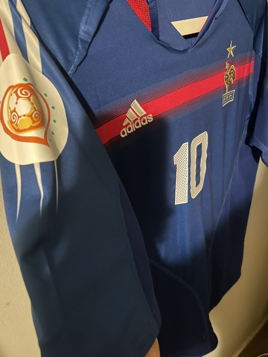 France 2004 Zidane Vintage Jersey Euros Francia Kit Maglia France 2004 Zidane Vintage Jersey Euros Francia Kit Maglia