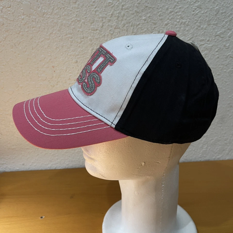 Lote de 2 gorras de camionero para mujer rosa negro gorra de lona ajustable hott desorden genial lindo Foto 2 de 4