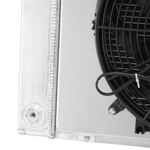 For 1984-1988 Pontiac Fiero 2.8L 2.5L V6 L4 3-Core Aluminum Radiator Shroud Fan - Picture 5 of 6