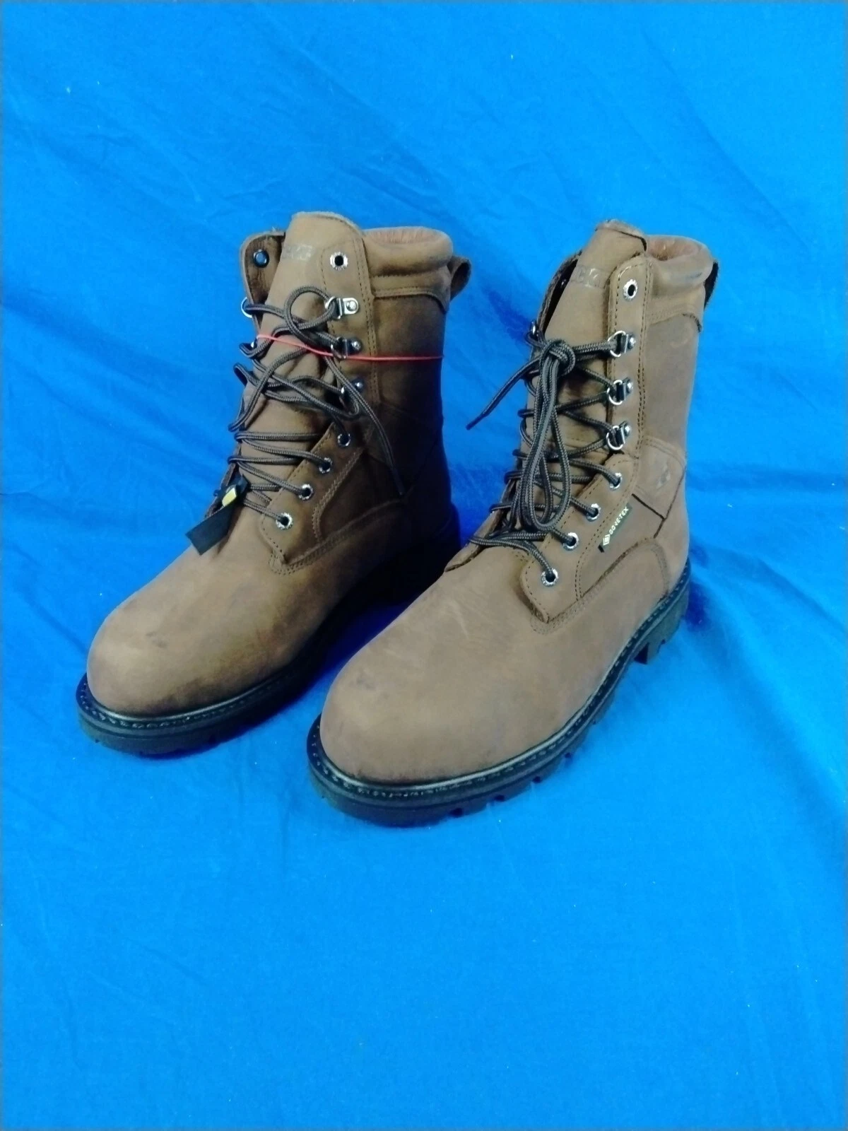 Rocky Mens Brown Leather Ranger Steel Toe Goretex Insulated Hiking Boots SZ 9.5