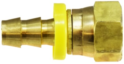 4122-12-12  3/4'' Brass Push On Lock Hose Barb x 3/4'' Female JIC 07206-0606