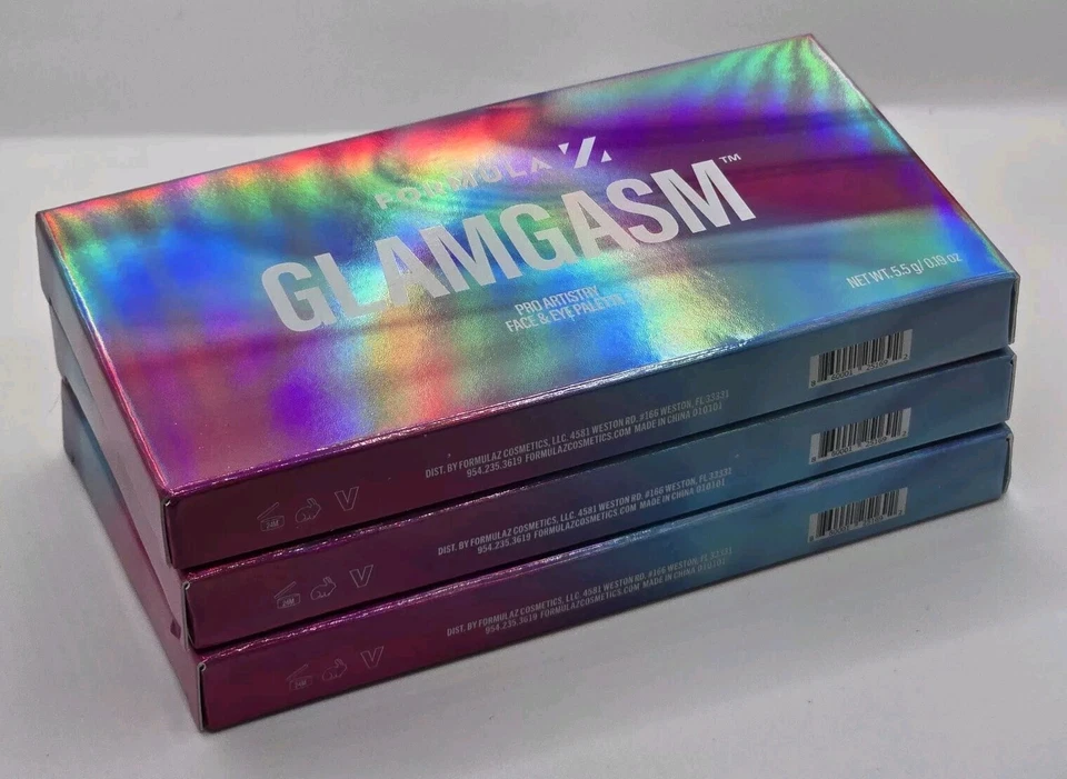 Lot Of 3 New Formula Z GLAMGASM Pro Artistry Face & Eye Palette 5.5g - Image 3 of 4