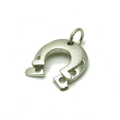 Genuine Sterling Silver Pendant Horseshoe Solid Hallmarked 925 Handmade