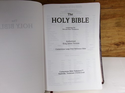 KJV GROSSDRUCK BIBEL MIT KONKORDANZ & KARTEN - LEDER GEBUNDEN - 1997 - Bild 4 von 13