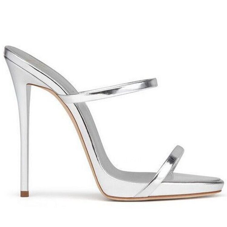 PANTOFOLA D’ORO Scarpe sandali eleganti donna plateau tacco alto ciabatte moda punta aperta eleganti