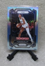 DIAMOND MILLER 2024 WNBA Prizm Monopoly LIGHT BLUE PRIZMS Card Serial #197/199