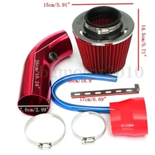 Cold Air Intake Filter Induction Kit Pipe Power Flow Hose System Car Accessories
