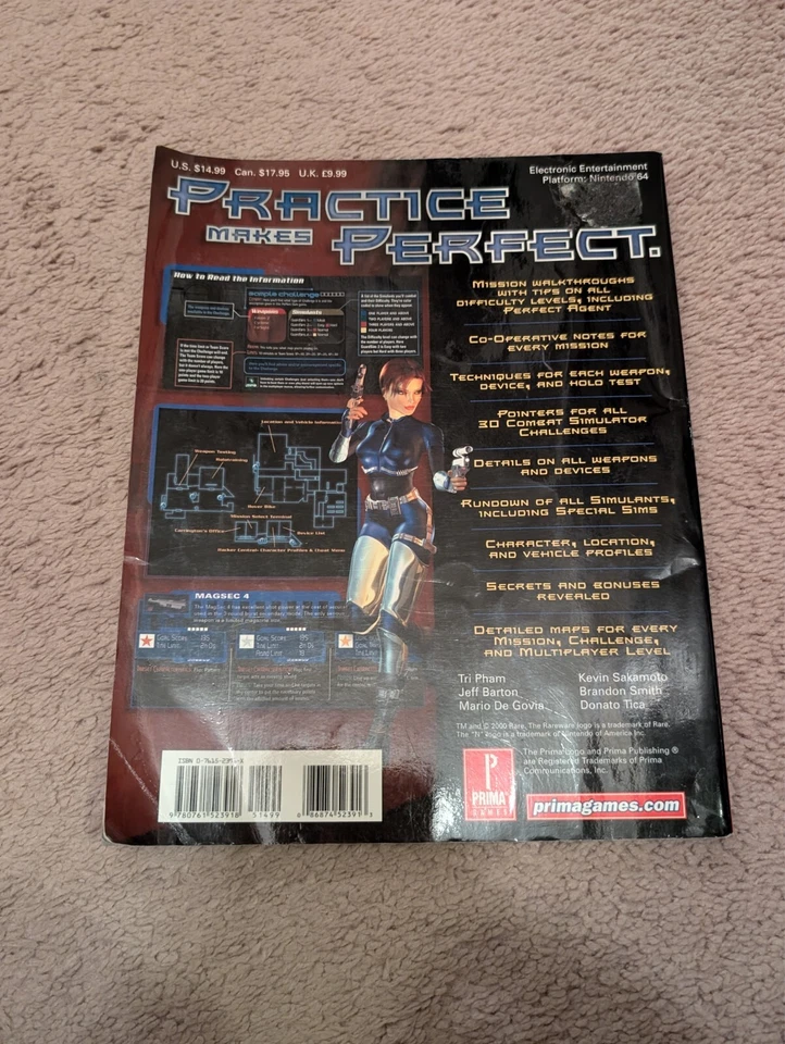 Perfect Dark Prima официальное руководство по стратегии Nintendo 64 - Изображение 2 из 3