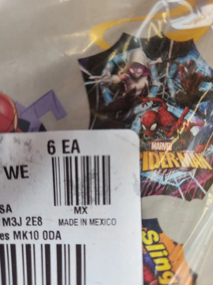 Marvel Spider-Man Remolinos Decoración Colgador Kit Fiesta de Cumpleaños 12 Piezas ¡PAQUETE DE 6!! Foto 2 de 2