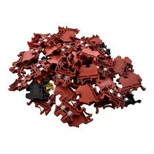 Mixed Lot of New & Used Terminal Blocks, Various Brands & Sizes Red, Black 