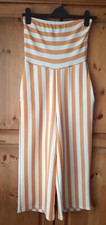 Tuta a fascia bianca e senape a righe...Cosa piuttosto piccola...taglia 8.