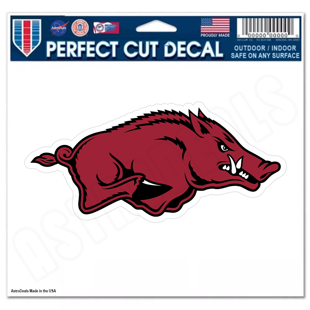 Arkansas Razorbacks Logo NCAA College Vinyl Sticker Decal *Size: 3