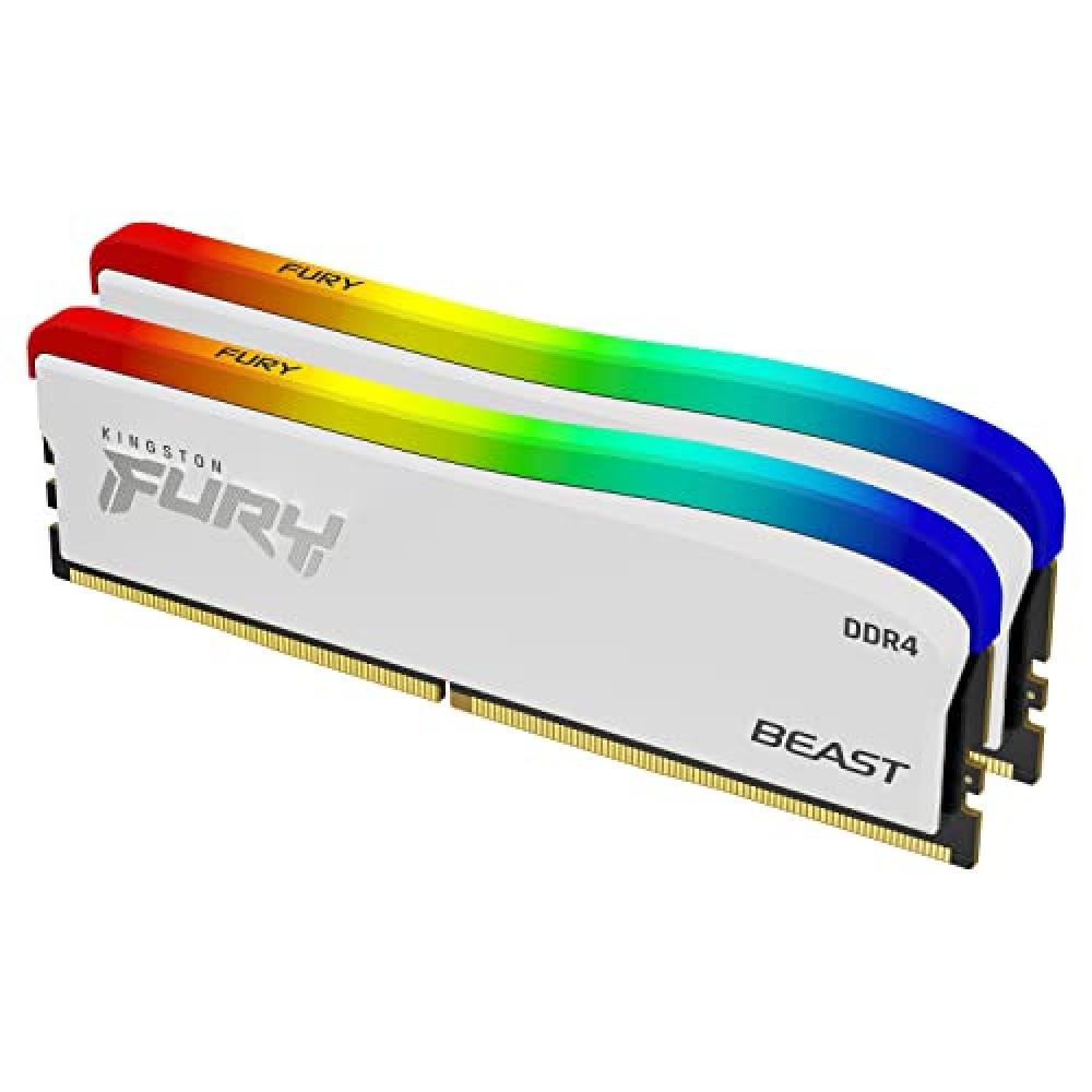 (TG. 32GB(2x16GB)) Kingston FURY Beast Bianco RGB Special Edition 32GB 3200MT/s