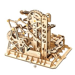 Robotime 3d-puzzle Knikkerbaan Holz braun 227-teilig