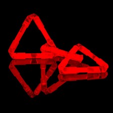KNIXS 50 St&uuml;ck Micro Mini Knicklichter Vorteilspack - rot - Party / Angelsport