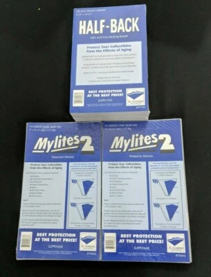 100 E. Gerber Mylites2 & Half Backs Set - Current Modern Age Comic 700M2 | 675HB