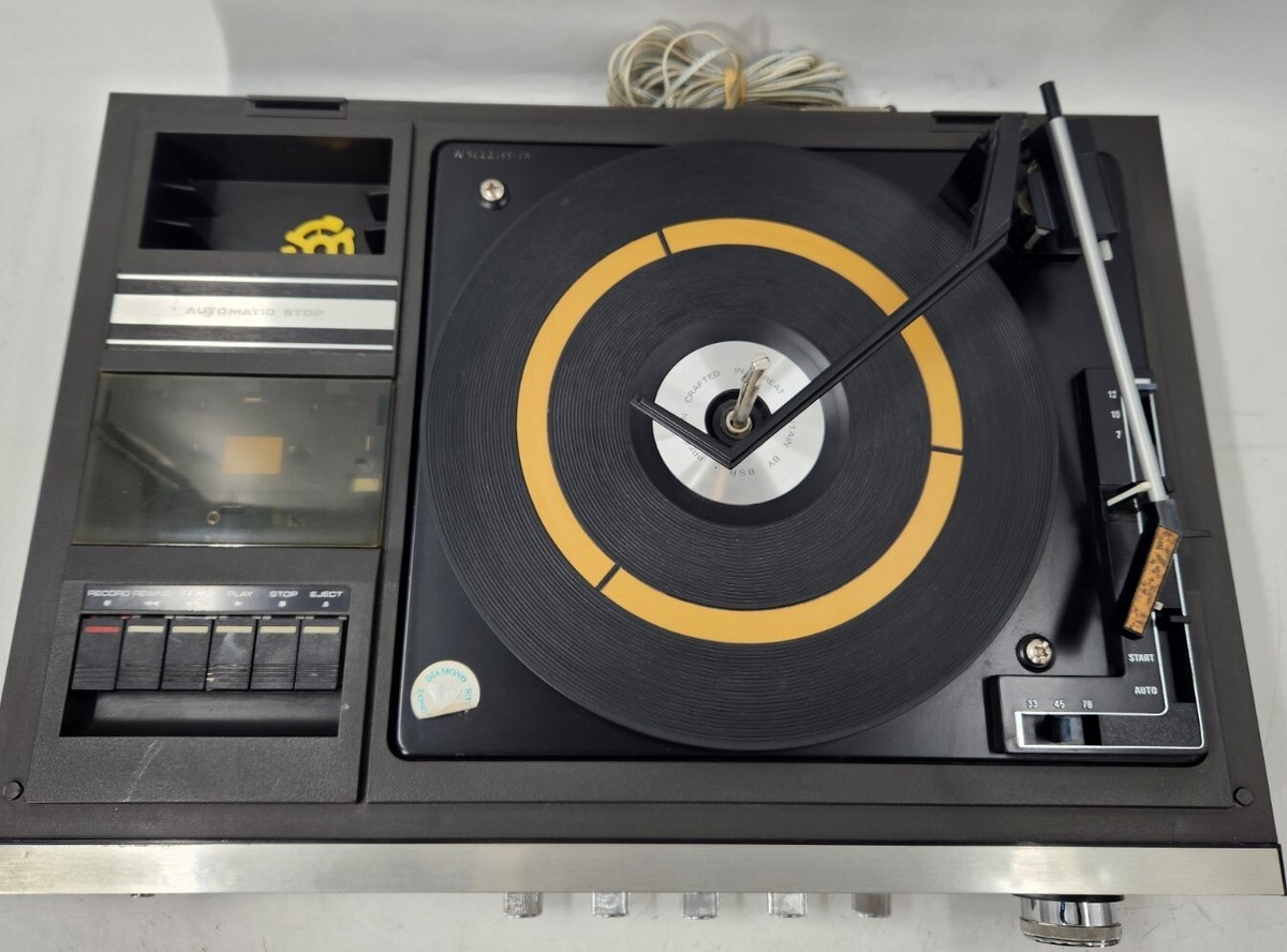 Sanyo GXT 4503 Turntable Cassette Tape Recorder -Needs Belts- AS