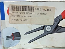 Knipex 49 11 A2 Circlip Pliers INT. & EXT 10-25mm RS 467-6601 4PCs In Lot