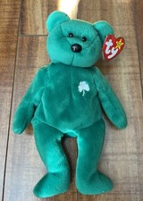 TY Beanie Baby ERIN the Irish Bear 1997 NWT St. Patrick  s Day Hang Tush Tag