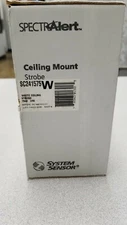 System Sensor SPECTRAlert SC241575W Ceiling Mount White 15 Candela Strobe  NEW