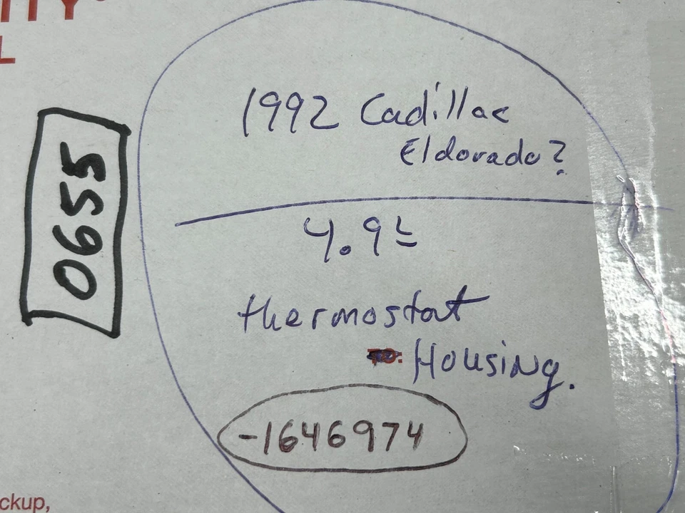 Cadillac 1992 tracción delantera Deville Fleetwood Seville 4,5 4,9 carcasa termostato 1646974 Foto 2 de 4