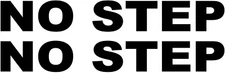 2X No Step Vinyl Sticker Decal Pair Safety - Choose Size & Color