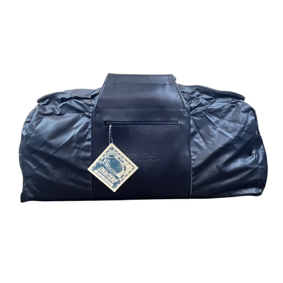 Totes On The Move Foldable Black Waterproof Shoulder Strap Duffel Bag Sz L - New - Image 2 of 4