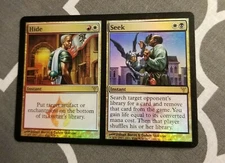 1x FOIL Hide // Seek, MP, Mardu Split Card Exile Cards Gain Life Remove Artifact