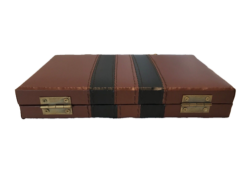 DOUBLE 6'S DOMINOES WITH SPINNERS IN FAUX LEATHER CASE WITH INSTRUCTIONS TRAVEL - Picture 4 of 4