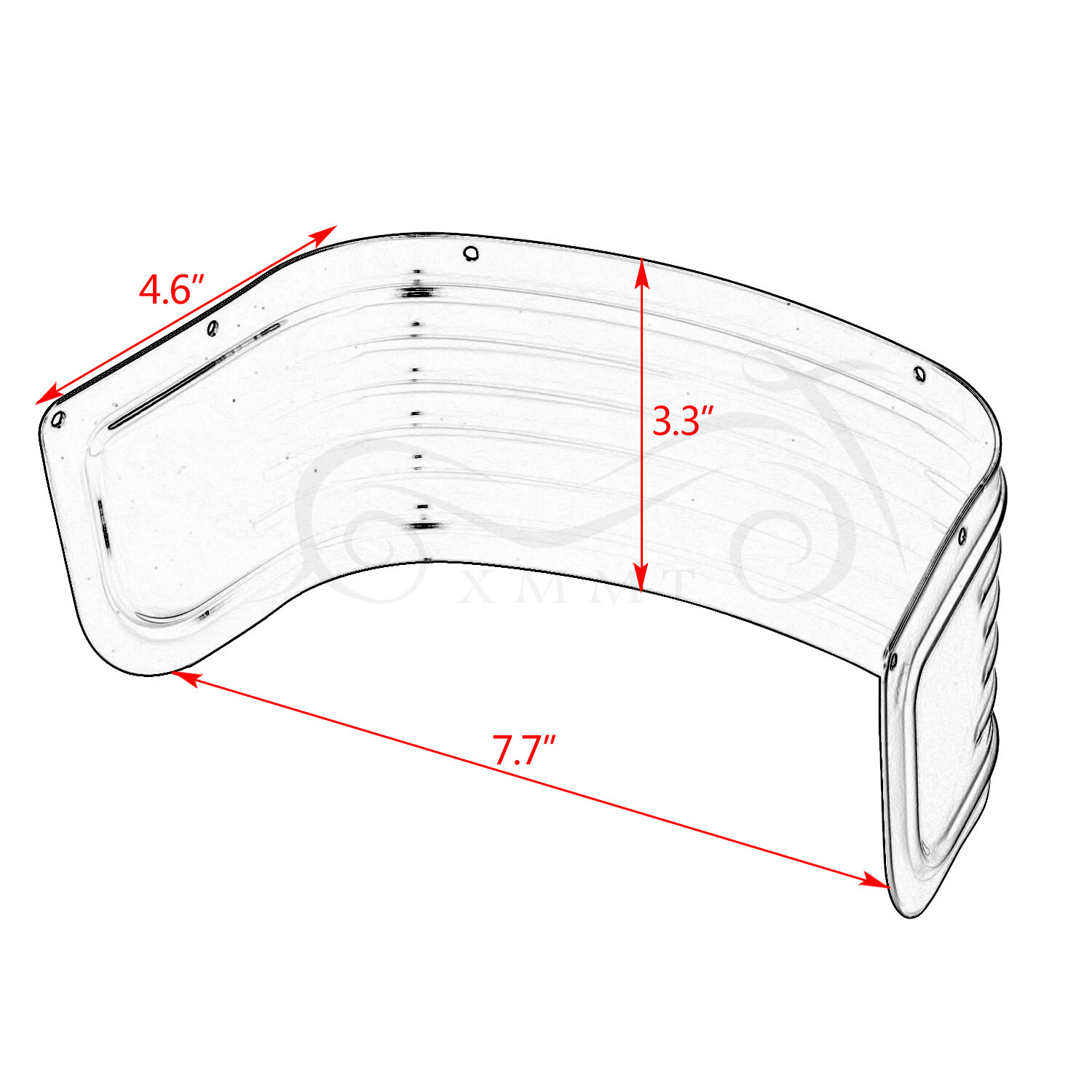 For Harley Road Stree Glide FLHXS FLTRXS FLTRX FLHR 14UP Bike Fender
