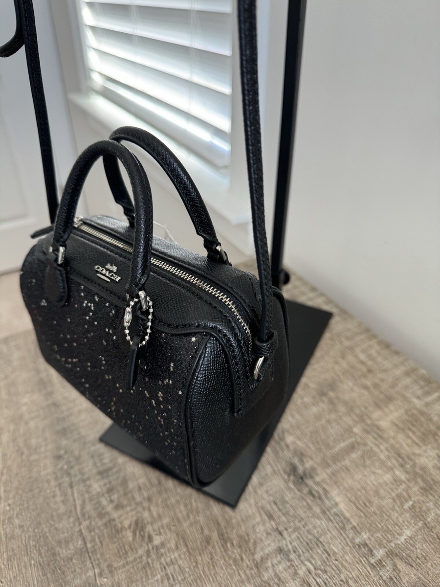 COACH グリッターミニバッグ コーチ バッグ COACH ラメスターグリッターレザー ミクロ ミニ