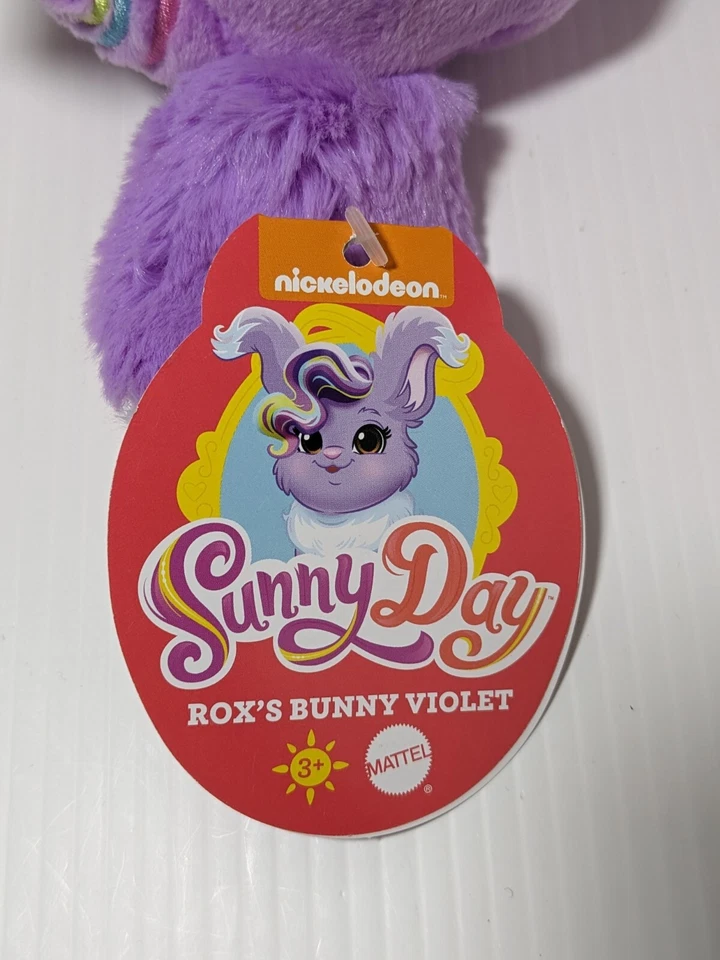 Nickelodeon Sunny Day Rox's Bunny Purple Plush - Matel Rabbit 7" Cute Gift - Image 4 of 4