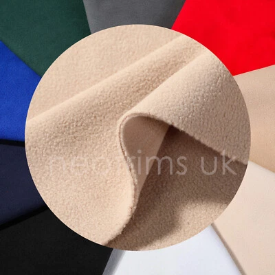 NEOTRIMS Double Sided Polar Fleece Fabric Reversible Bonded Tech Insulating UK Material