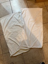 2 Waterproof Cotton Terry Pillowcases Zippered Pillow Protector King Size 164 