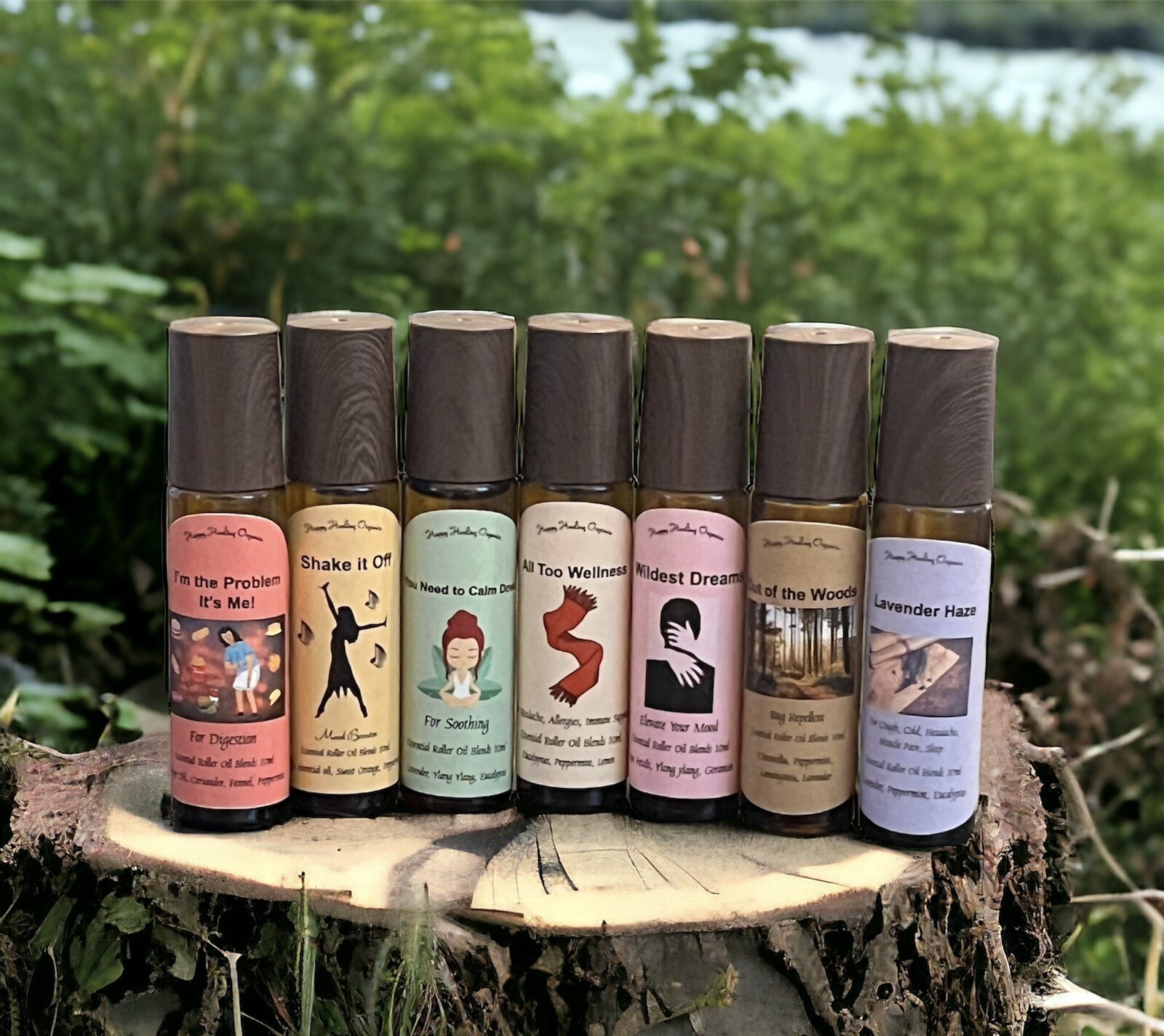 Calm Essential Oil Roll On Blend, Stress Relief Gifts for Women , Calm Sleep