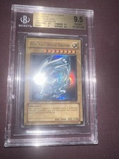 2002 STARTER DECK: KAIBA SDK-001 BLUE-EYES WHITE DRAGON BGS 9.5 1st Edition PSA