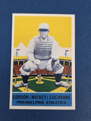 1933 DeLong Gum (R333) REPRINTS  #6 Gordon ''Mickey'' Cochrane  BASEBALL Card M7