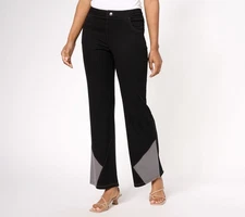 Women with Control Women's Petite Pants PL Prime Stretch Denim Black A644915